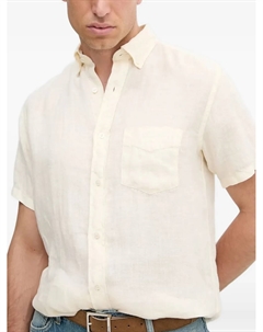 Рубашка с короткими рукавами и накладными карманами, нейтральный Gant