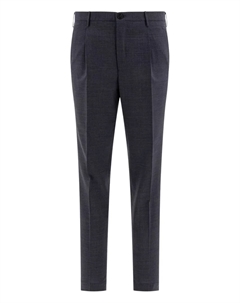 Брюки со складками спереди, серый Incotex