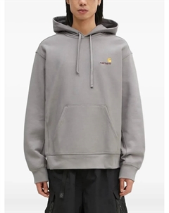 Толстовка с вышитым логотипом American Script, серый Carhartt wip