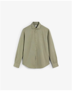 Мужская хлопковая рубашка классического кроя, хаки Scalpers