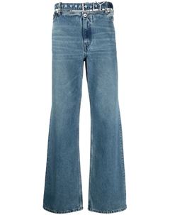 Широкие джинсы Evergreen средней посадки, синий Y / project