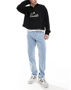 Джинсы Chris прямого кроя светло-голубого цвета Jack & jones