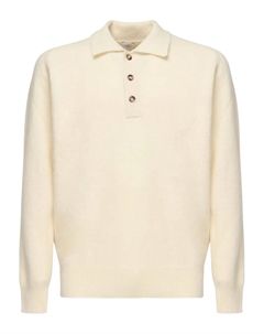 Рубашка-поло с длинными рукавами, нейтральный Eleventy