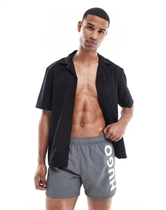 Шорты с логотипом серого цвета Hugo red