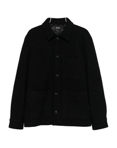 Рубашка с накладным карманом и пуговицами спереди, черный A.p.c.