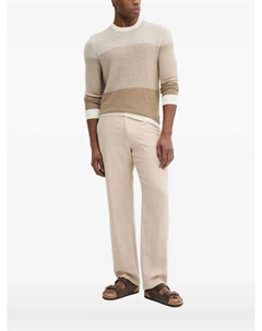 Текстурированный свитер с цветными блоками, нейтральный Liu jo