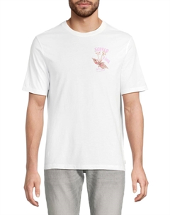 Футболка из органического хлопка с цветочным принтом, белый Scotch&soda