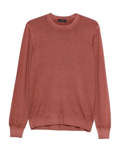 Свитер с круглым вырезом, коричневый Fay