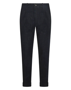 Джинсы из хлопка с плиссированными манжетами, синий Jacob cohen