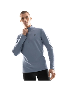 Мужская толстовка с полумолнией для спортзала, голубой Siroko