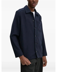 Рубашка с карманами и пуговицами, синий A.p.c.