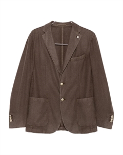 Блейзер с накладными карманами, коричневый L.b.m. 1911