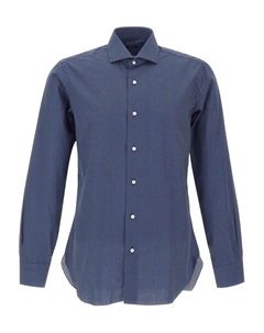 Рубашка в горошек, синий Barba