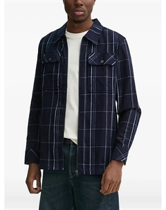 Клетчатая рубашка на молнии, синий G-star raw