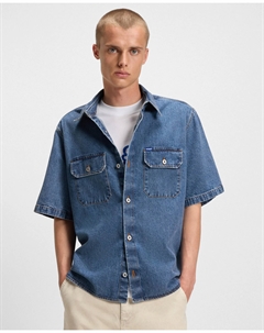 Мужская рубашка с длинным рукавом, синий Hugo