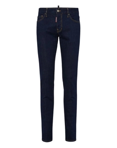 Джинсы с контрастной строчкой, черный Dsquared2