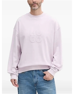 Толстовка с логотипом-аппликацией, розовый Hugo