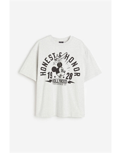 Футболка оверсайз, серый H&m