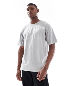 Футболка серого цвета с эффектом потертости Only & sons