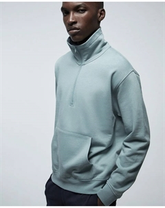 Свитшот с высоким воротником, зеленый Сфера