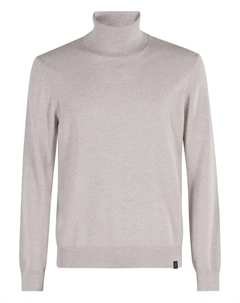 Шерстяной свитер с высоким воротом, серый Fay