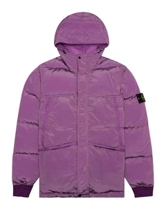Пуховик с капюшоном, фиолетовый Stone island