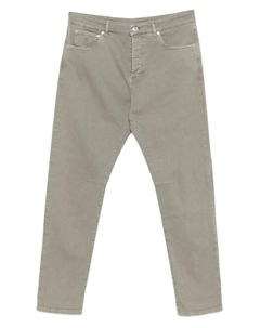 Джинсы с пятью карманами, зеленый Brunello cucinelli