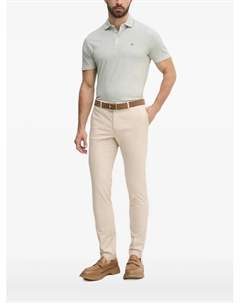 Рубашка-поло с геометрическим узором, серый Hackett