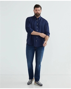 Мужские джинсы классического кроя больших размеров, темно-синий Hackett