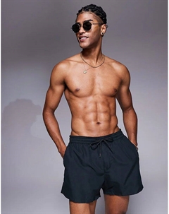 Короткие шорты для плавания черного цвета Asos design