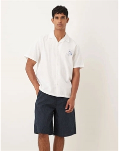 Длинные шорты в тонкую темно-синюю полоску Asos design