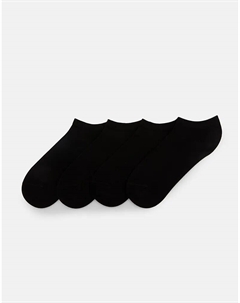 Набор из 4 пар носков черного цвета Pull & bear