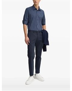 Рубашка с геометрическим принтом на пуговицах, синий Liu jo