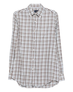 Клетчатая хлопковая рубашка, серый Paul & shark