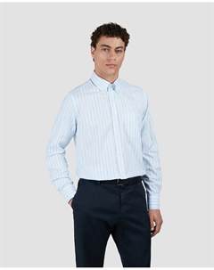 Мужская рубашка с длинным рукавом в разноцветную полоску, белый Paul & shark