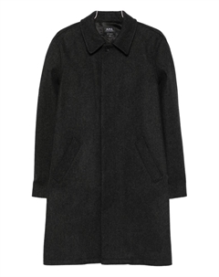 Пальто из смесовой шерсти с прорезными карманами, серый A.p.c.