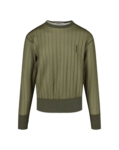 Стеганая толстовка Channel с круглым вырезом, оливковый Ambush