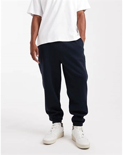 Зауженные книзу брюки-джоггеры темно-синего цвета Asos design