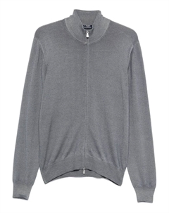 Свитер на молнии, серый Barba