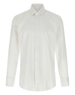 Рубашка из поплина с французскими манжетами, белый Barba