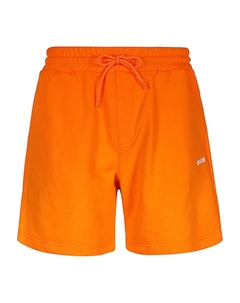 Хлопковые шорты с резинкой на талии, оранжевый Msgm