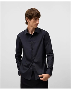 Мужская рубашка с длинным рукавом, приталенная, черный Adolfo dominguez