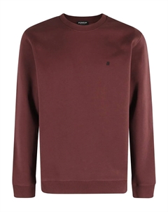 Толстовка с круглым вырезом и вышитым логотипом, красный Dondup