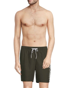 Плавки-шорты с логотипом Core Volley, оливковый Calvin klein