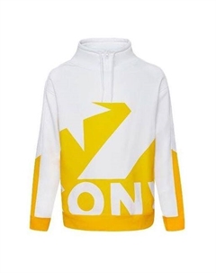 Толстовка Printed Funnel Neck Sweatshirt 'Yellow' 10019472-A03, желтый Converse
