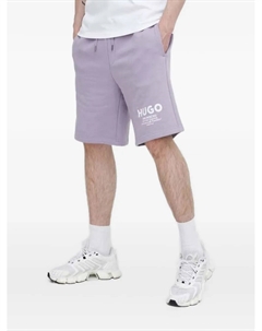 Шорты с завязками и логотипом Nomario, фиолетовый Hugo