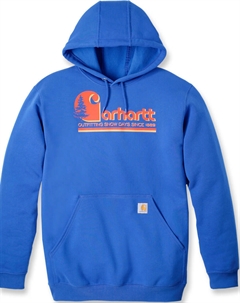 Толстовка Loose Fit Midweight Graphic Hooded Sweatshirt, цвет Blue/Orange Carhartt