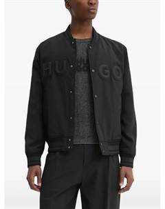 Куртка-бомбер с логотипом, черный Hugo