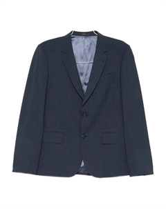 Шерстяной костюм в клетку, синий Paul smith