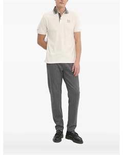 Хлопковая рубашка-поло, нейтральный Hackett